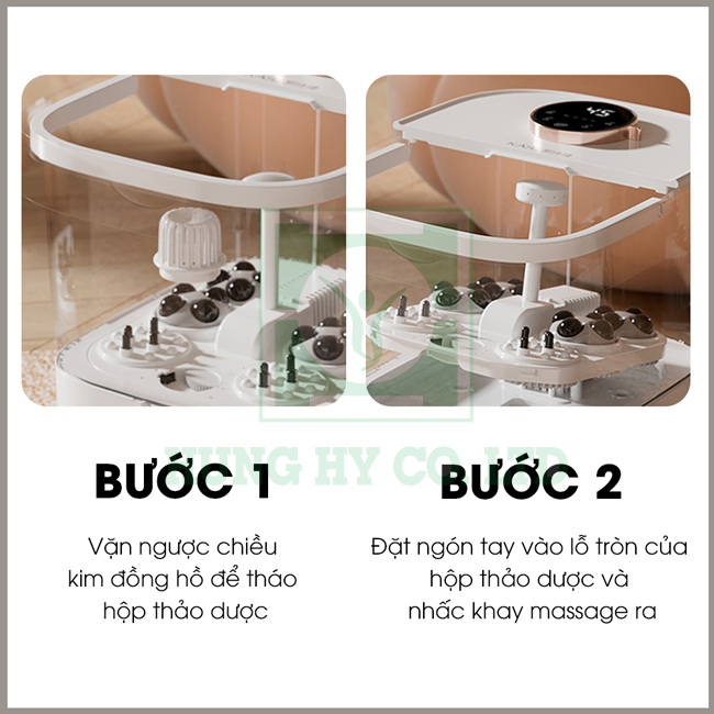Hướng dẫn sử dụng bồn massage chân bấm huyệt 360 độ KASJ T6